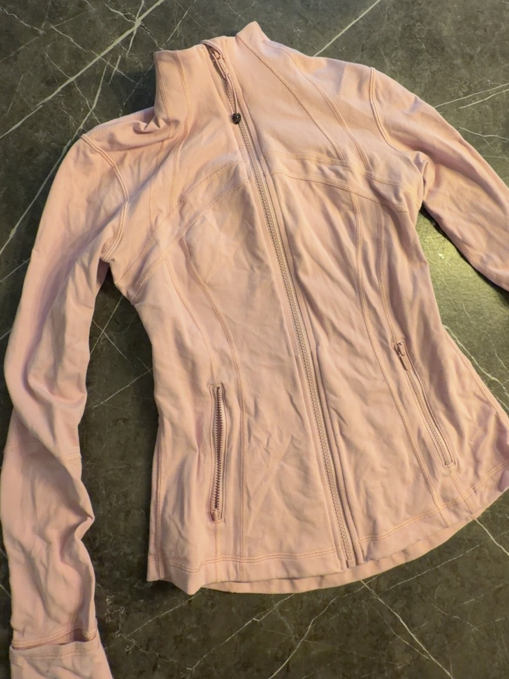 lululemon athletica Light Pink Fitted Zip Jacket